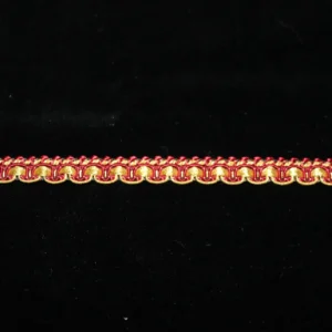 Galón 1cm Premium | Costura Religiosa rojo/dorado